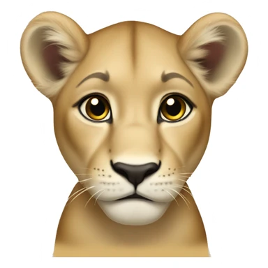 lioness cub sticker