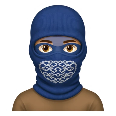Man in balaclava sticker
