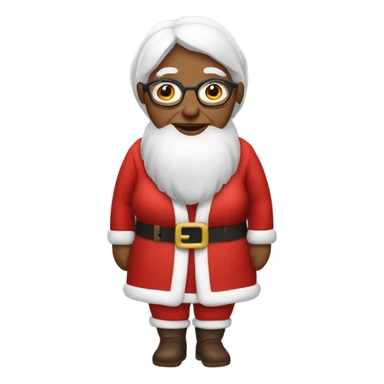 Grandma wearing Santa’s clothes sticker
