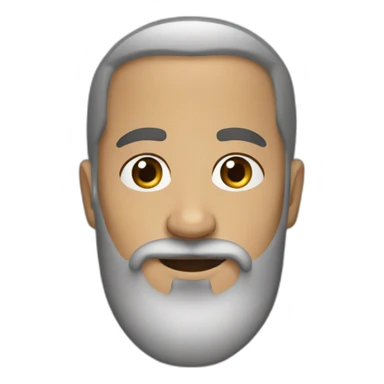 white muslim brown beard sticker