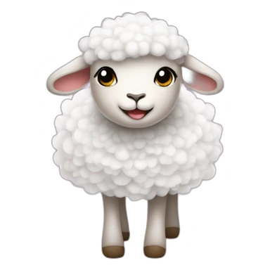 Lamb in a tutu sticker