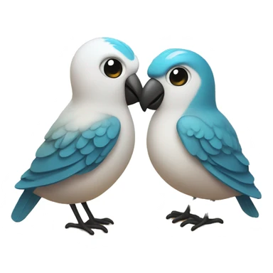 Cute bird couple in Greece sticker