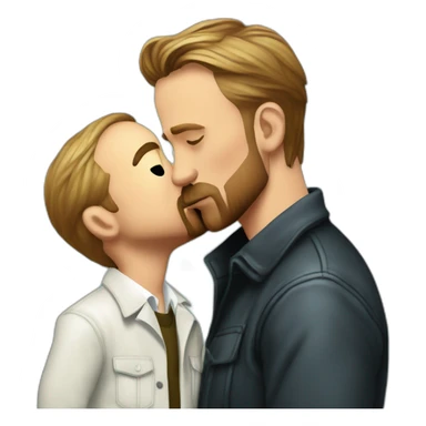 Ryan gosling kissing Heisenberg sticker