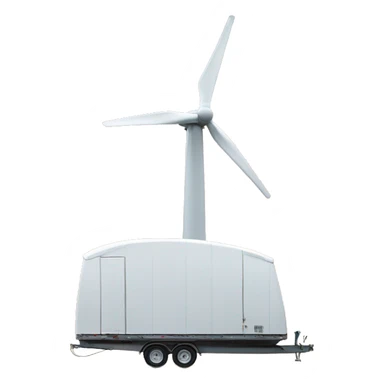 wind turbine on trailer sticker