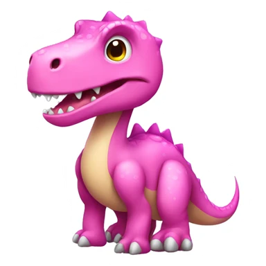 Dinosaur with a pink bow  sticker