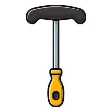 hand gripping a handle sticker