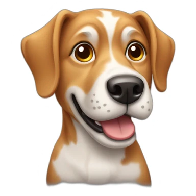 dog with smartphone sticker