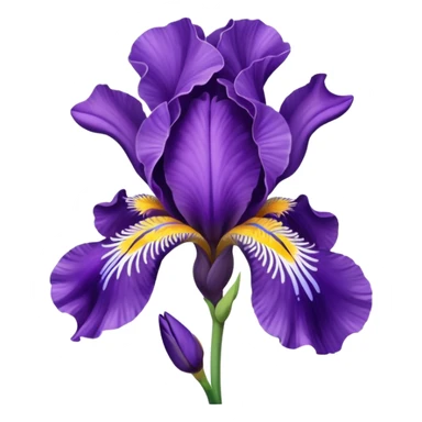 Iris  flower sticker