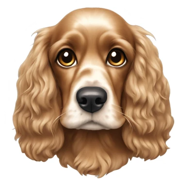 Cocker spaniel with it looking back with it but facing me sticker