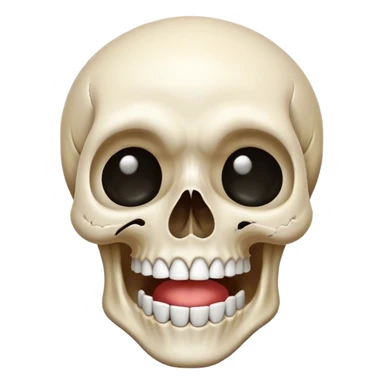 Laugh crying skull sticker