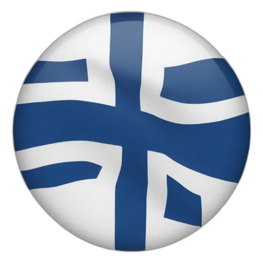 Finland-flag-round sticker