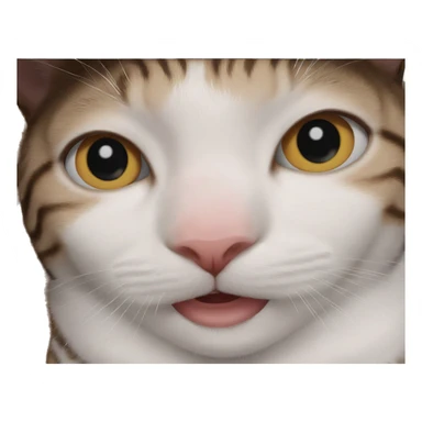cute girl with cat meme sticker