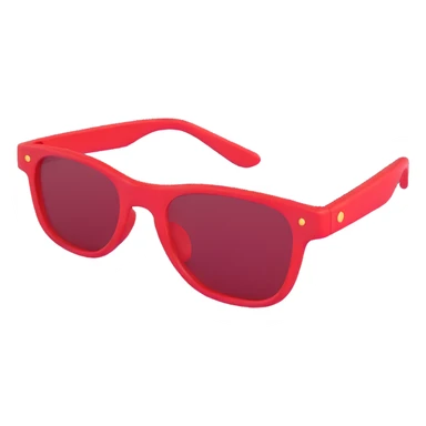 red glasses without a face sticker