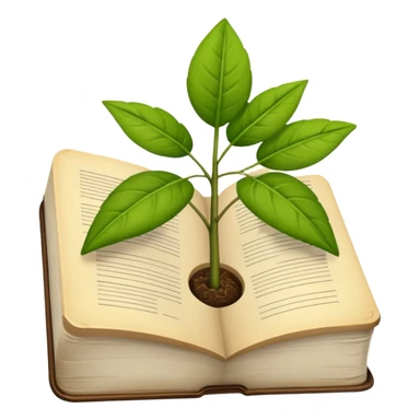 observation log with plant records. Transparent background sticker