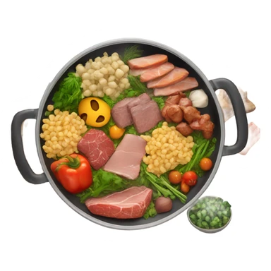Food  in pan sticker