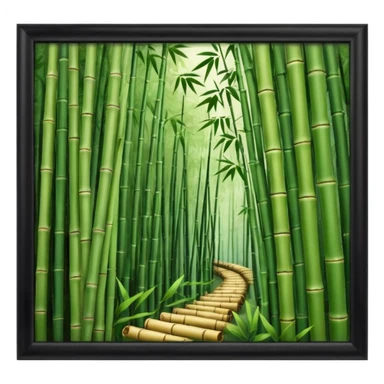 bamboo grove, japan sticker