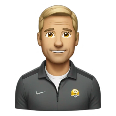Football coach sticker