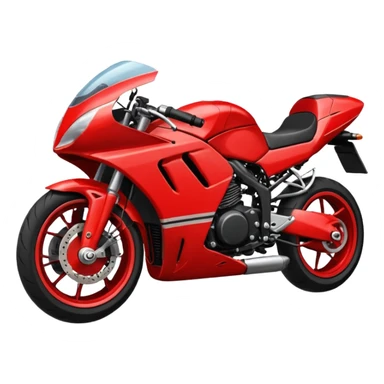 sports motorcycle lying on the ground sticker