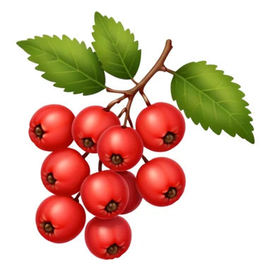 rowan/mountain ash berries, simple sticker