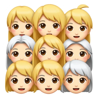 Emoji animes fofos sticker