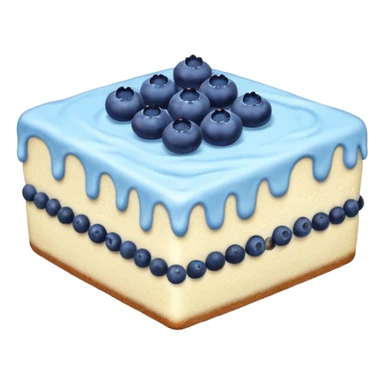 one piece with blue cream on top and blueberries sticker