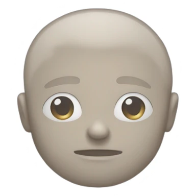 Blank mind emoji sticker