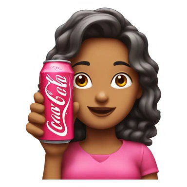 Pink coca cola sticker