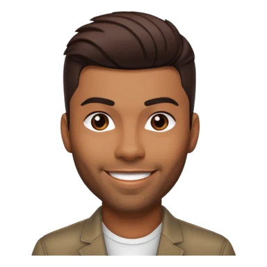 Ginuwine with dark brown hair sticker