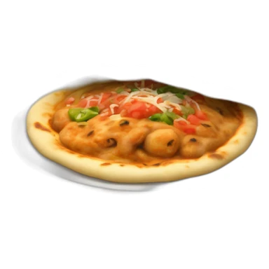 Pupusa with curtido and salsa sticker