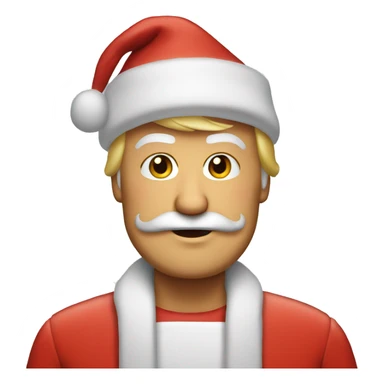 Donald Trump as santa claus sticker