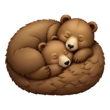 Sleeping bears sticker