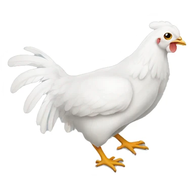 White chicken wing sticker