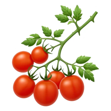 cherry tomatoes on a branch sticker