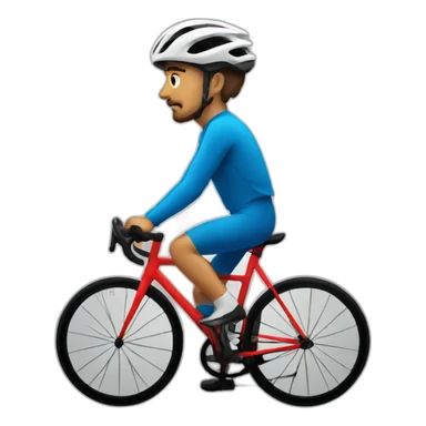 Fixed cyclist sticker