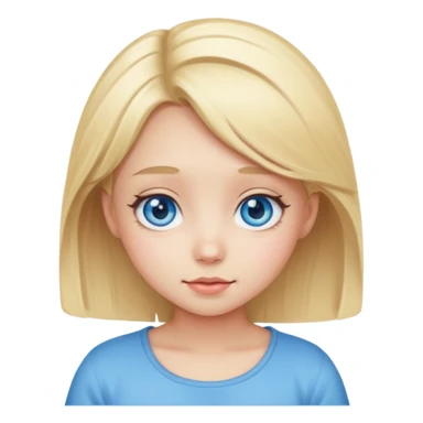 Kawaii cute blonde girl sticker
