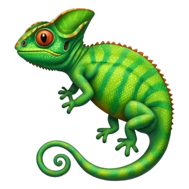 A chameleon with a shirt that says CELANS sticker