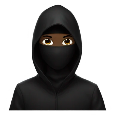 blacked out ninja wearing balenciaga sticker