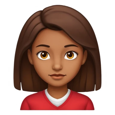 An arrogant brown-skinned girl sticker