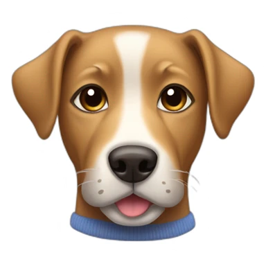 Light brown dog with socks sticker