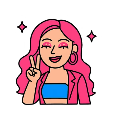 Remove the tattoo from the woman while keeping the rest of the design the same. Preserve the transparent background if present. sticker