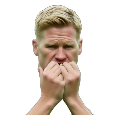 Eddie Howe biting nails sticker