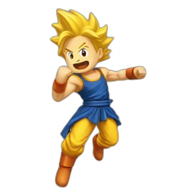 Bûcheron énervé qui se transforme en super sayen sticker
