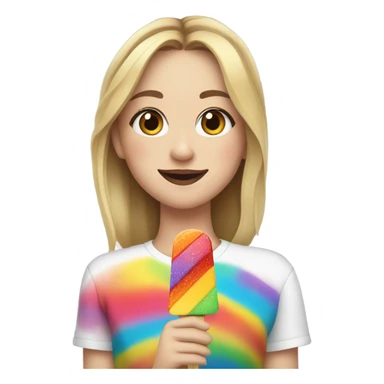 Sydney Sweeney with popsicle sticker