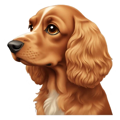 ginger cocker spaniel sticker