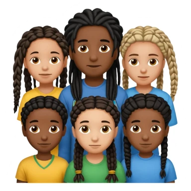 5 black siblings 2 that’s a boy and 3 that’s a girl. Both of the boys has dreads one of the boys is 6. One girl is 6 the other girls has braids and one is 18 and the other one is 23. The other boy is 22 But they all are dark skinned they have black hair sticker