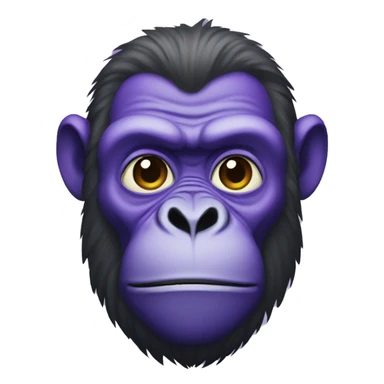 Purple gorilla  sticker