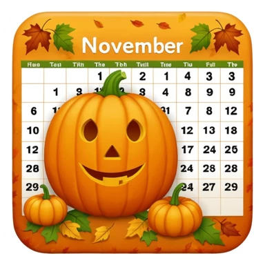 emoji del mese di novembre sticker
