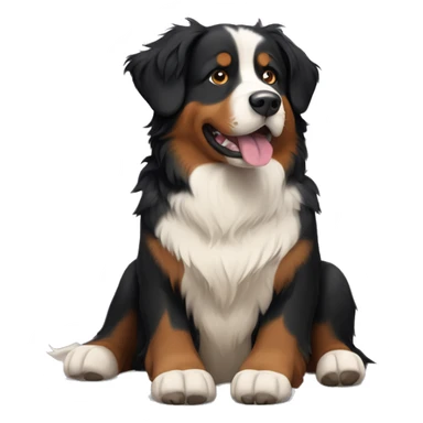 auszralian shepherd / bernese mountain dog mix sticker