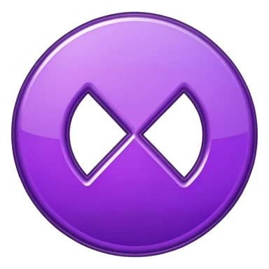 glitter purple symbol stop sticker