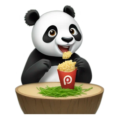 panda eating elon musk sticker